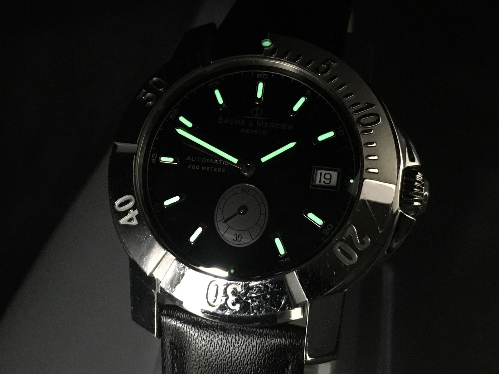 Baume & Mercier CapeLand 65353 Date black Dial Automatic Men's Watch 41mm JAPAN