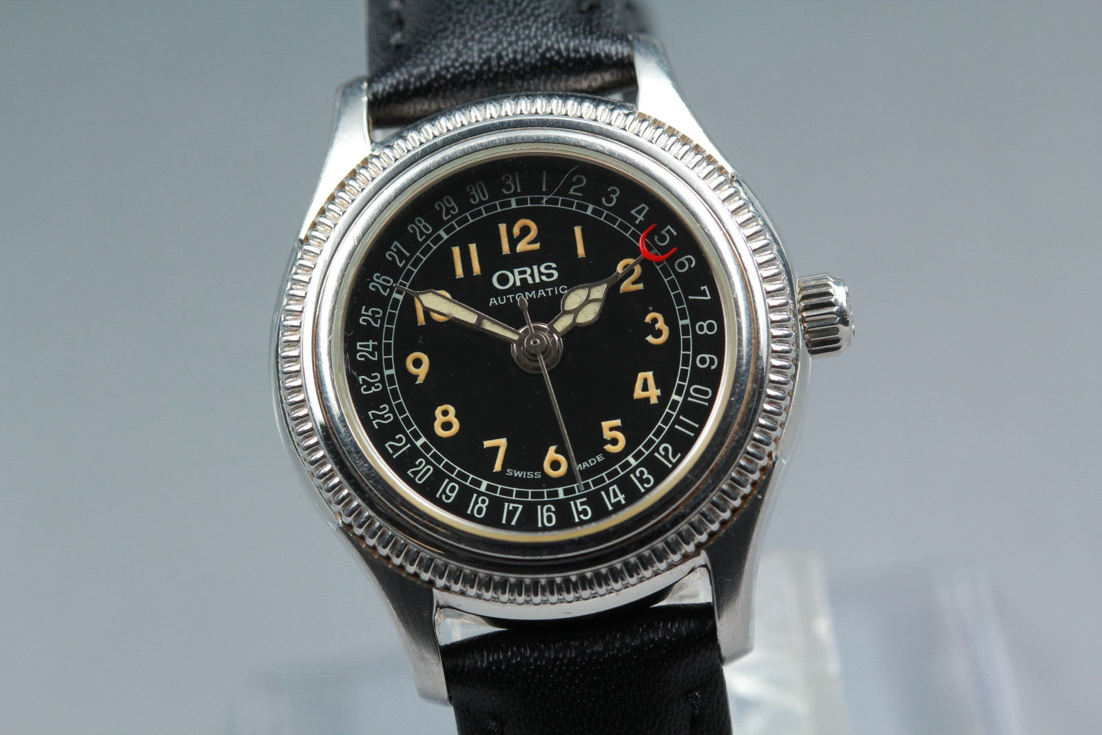 ORIS Pointer Date 7472 Black Dial Automatic Date Women's Watch 28mm JAPAN Exc+5