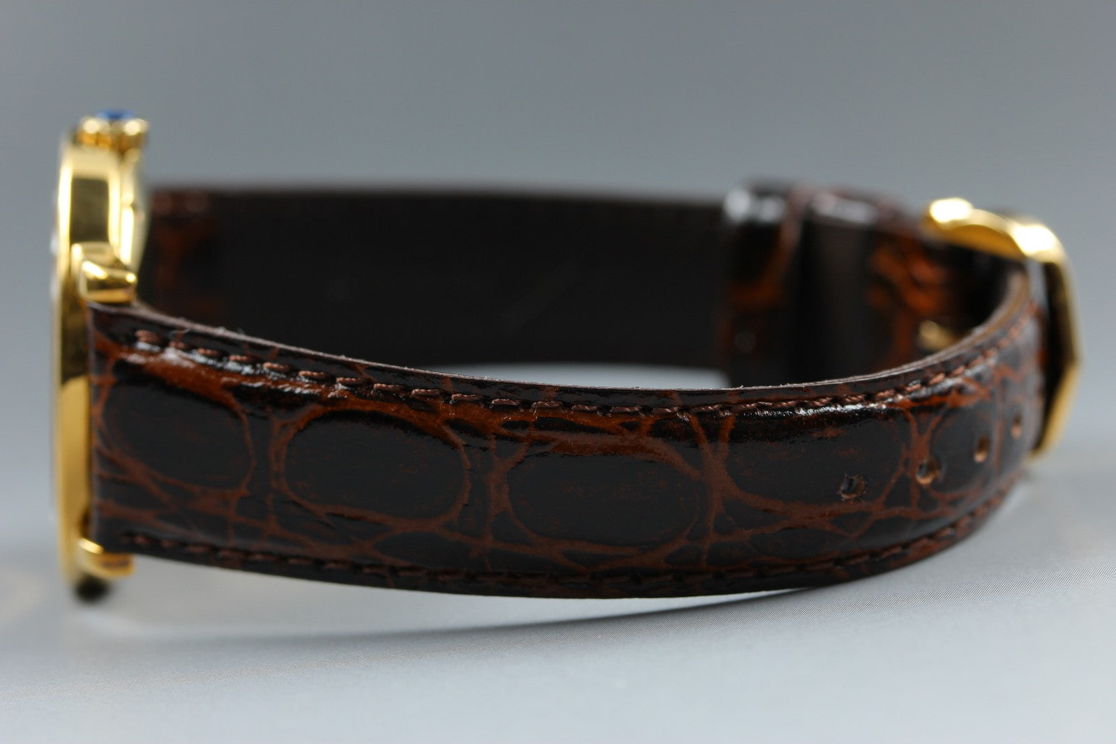 Vintage Cartier Must de Cartier Ronde 1810 1 Gold Brown 32mm Unisex Quartz Watch