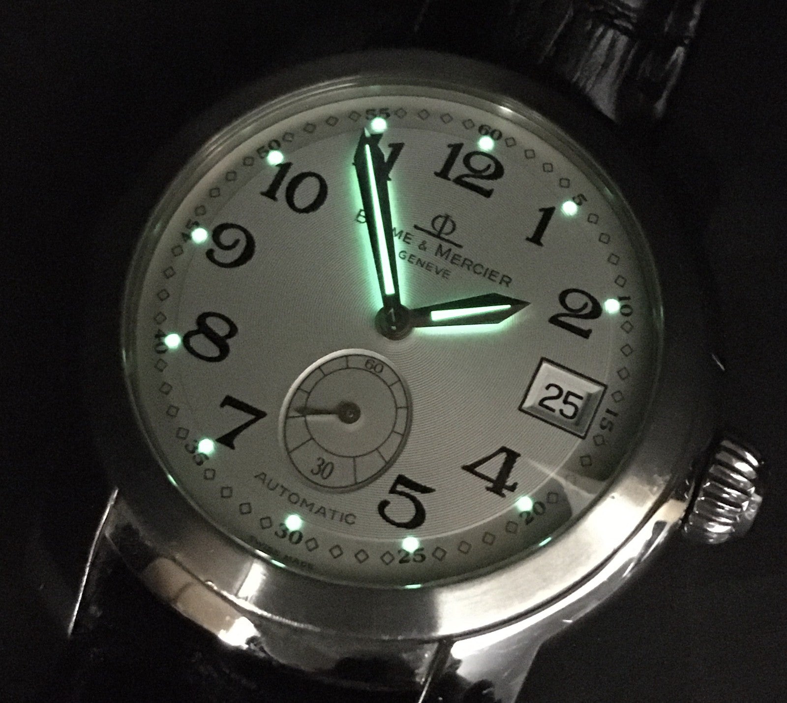 BAUME&MERCIER Capeland MV045221 Silver Automatic Date Men's Watch 37mm Japan
