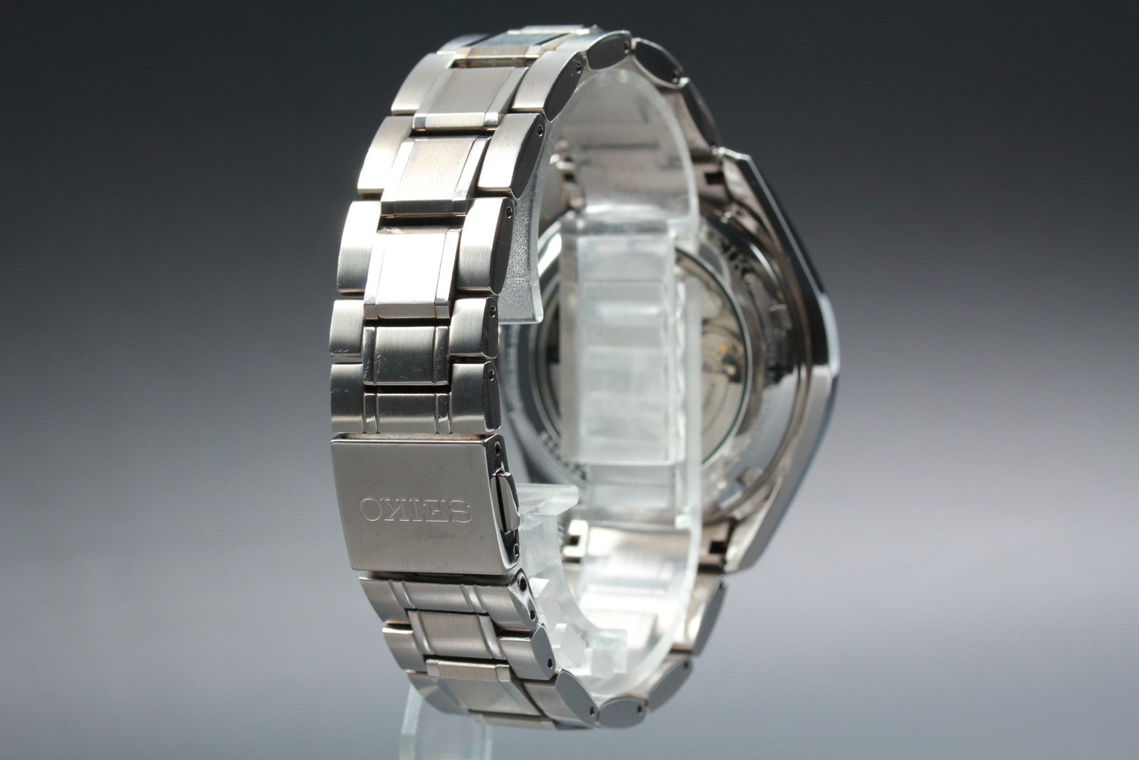 Exc+5* SEIKO Presage 6R15-03P0 Automatic Black Dial Boy's Watch 40mm JAPAN