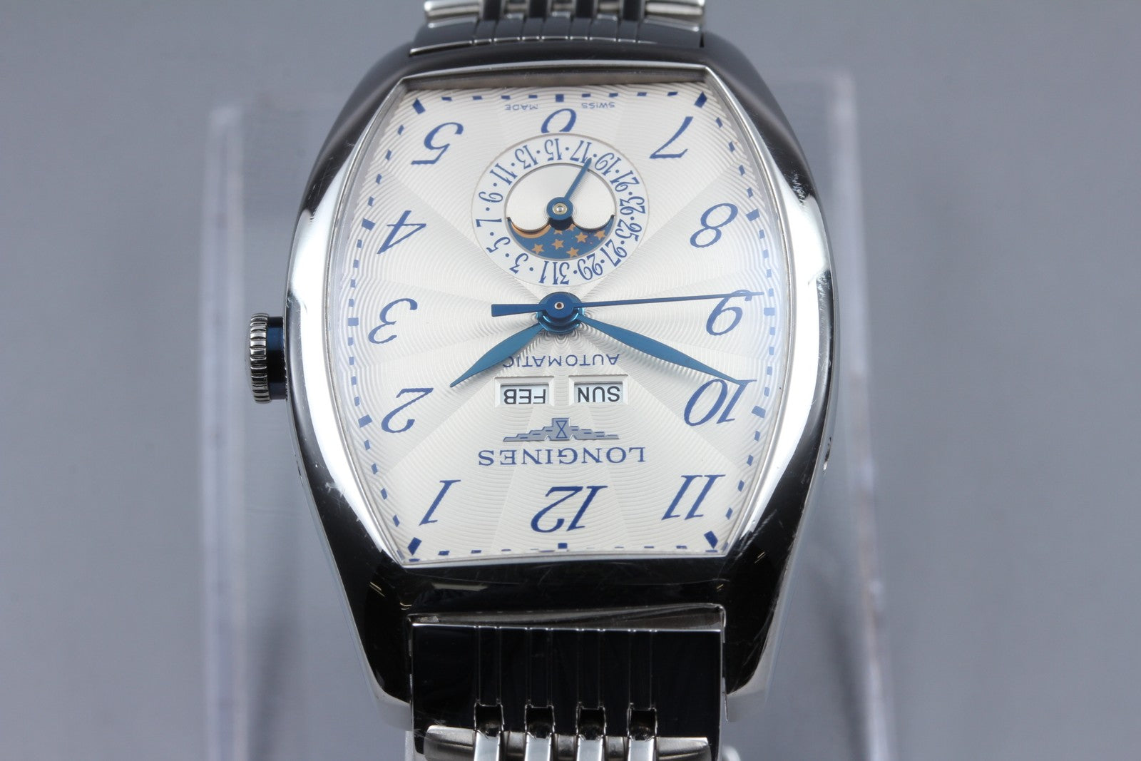 Exc+5*Box LONGINES Longines Evidenza L2.671.4 White Automatic Men's Watch 33mm