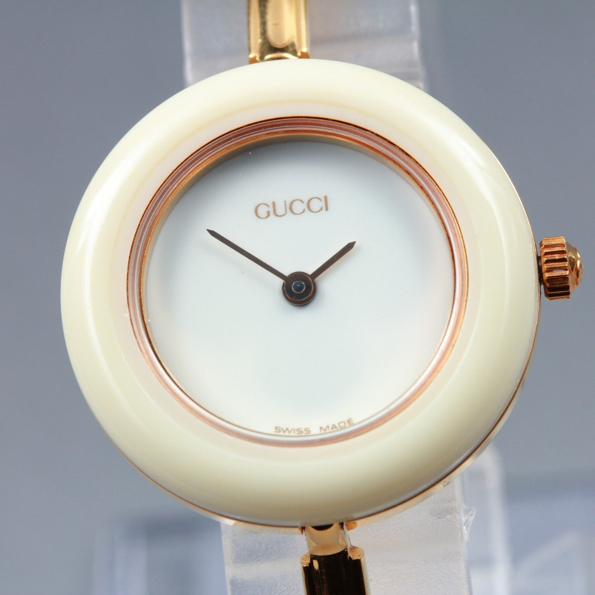GUCCI Change Bezel 11/12.2 12Color Quartz Women's Watch 25mm Box New Batt JAPAN