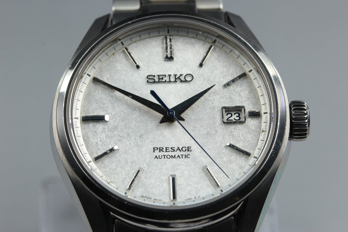 SEIKO PRESAGE 6R15-04A0 SARX055 White Snowflake Titanium AT Men's Watch JAPAN