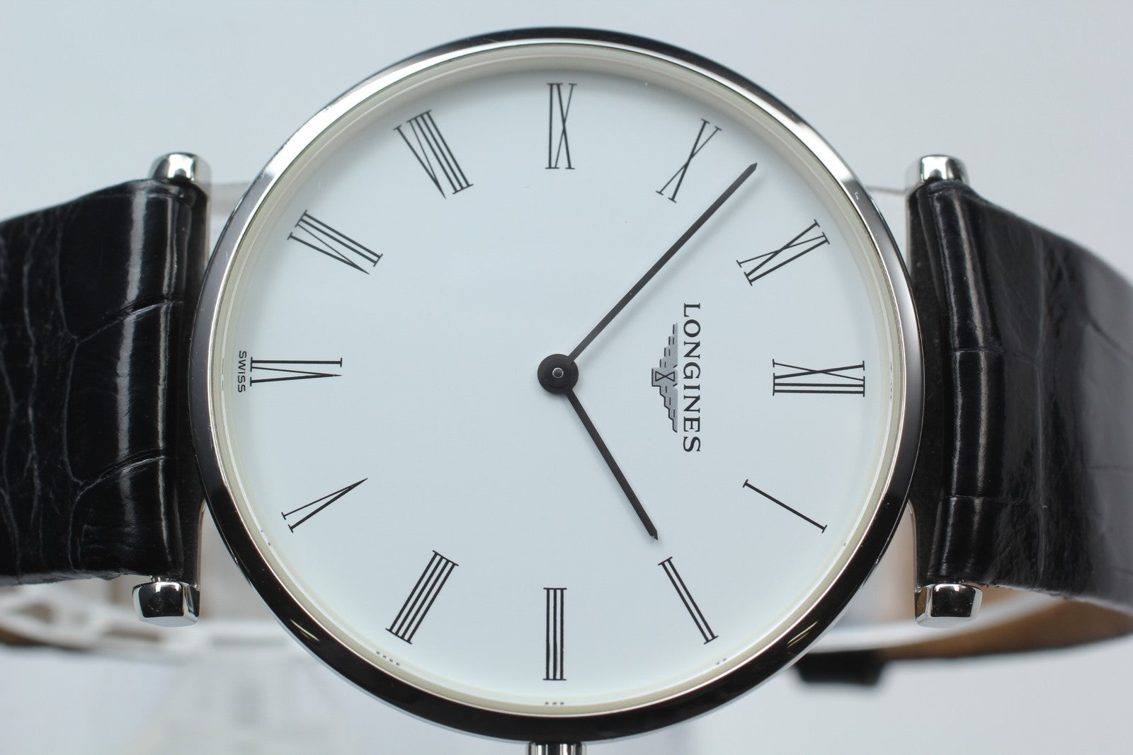 New Batt LONGINES Grand Classic L4.755.4 Quartz White Men's Watch 36mm Exc+5*Box