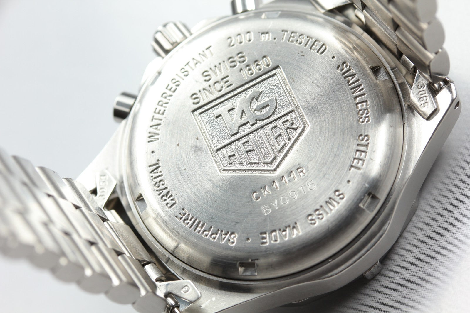 TAG HEUER Regatta CK111R Chronograp Quartz White Dial Men's Watch 39mm JAPAN Box