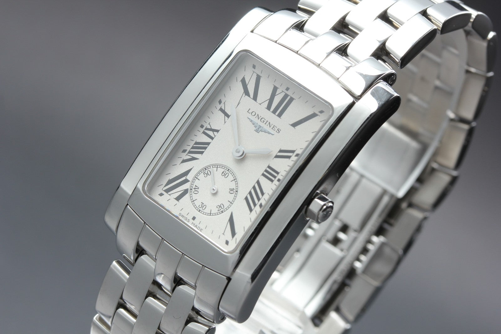 New Batt LONGINES DolceVita L5.655.4 White Unisex Quartz Watch 26mm JAPAN Box