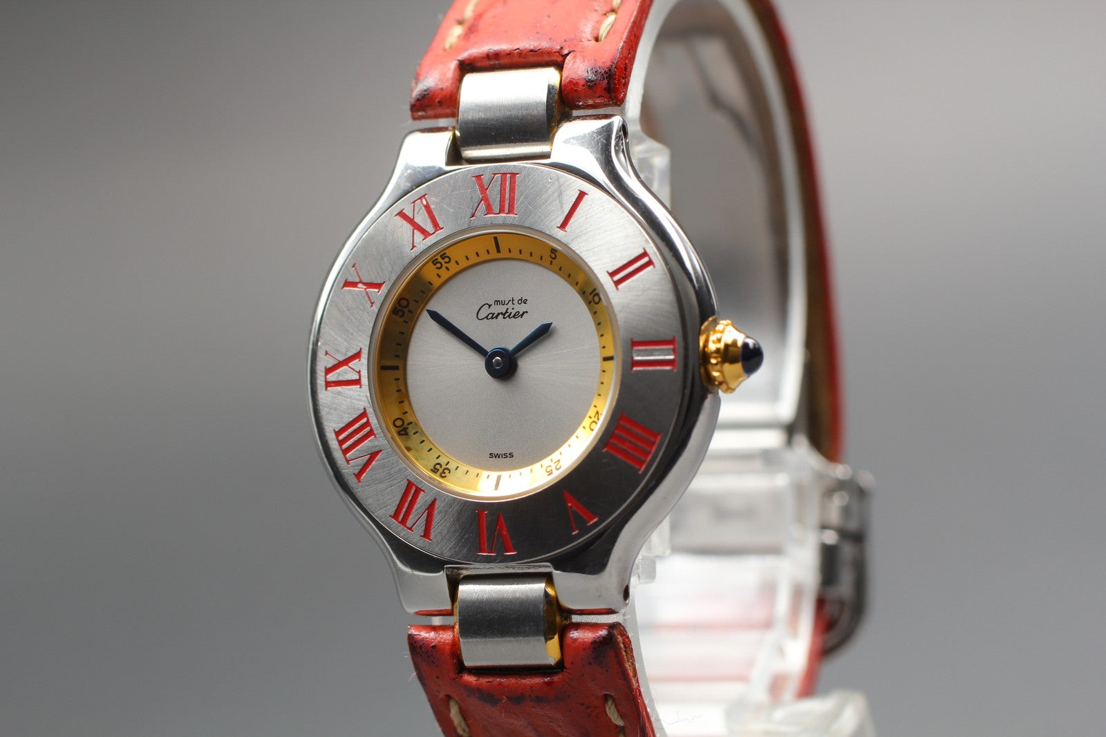 Cartier Must De 21 1340 Silver Quartz Women's Watch 27mm JP