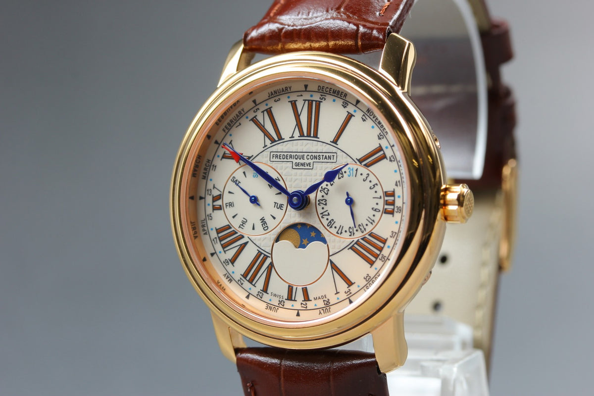 Overhauled FREDERIQUE CONSTANT FC-270X3P4/5/6 Quartz Men's Watch 38mm From JAPAN