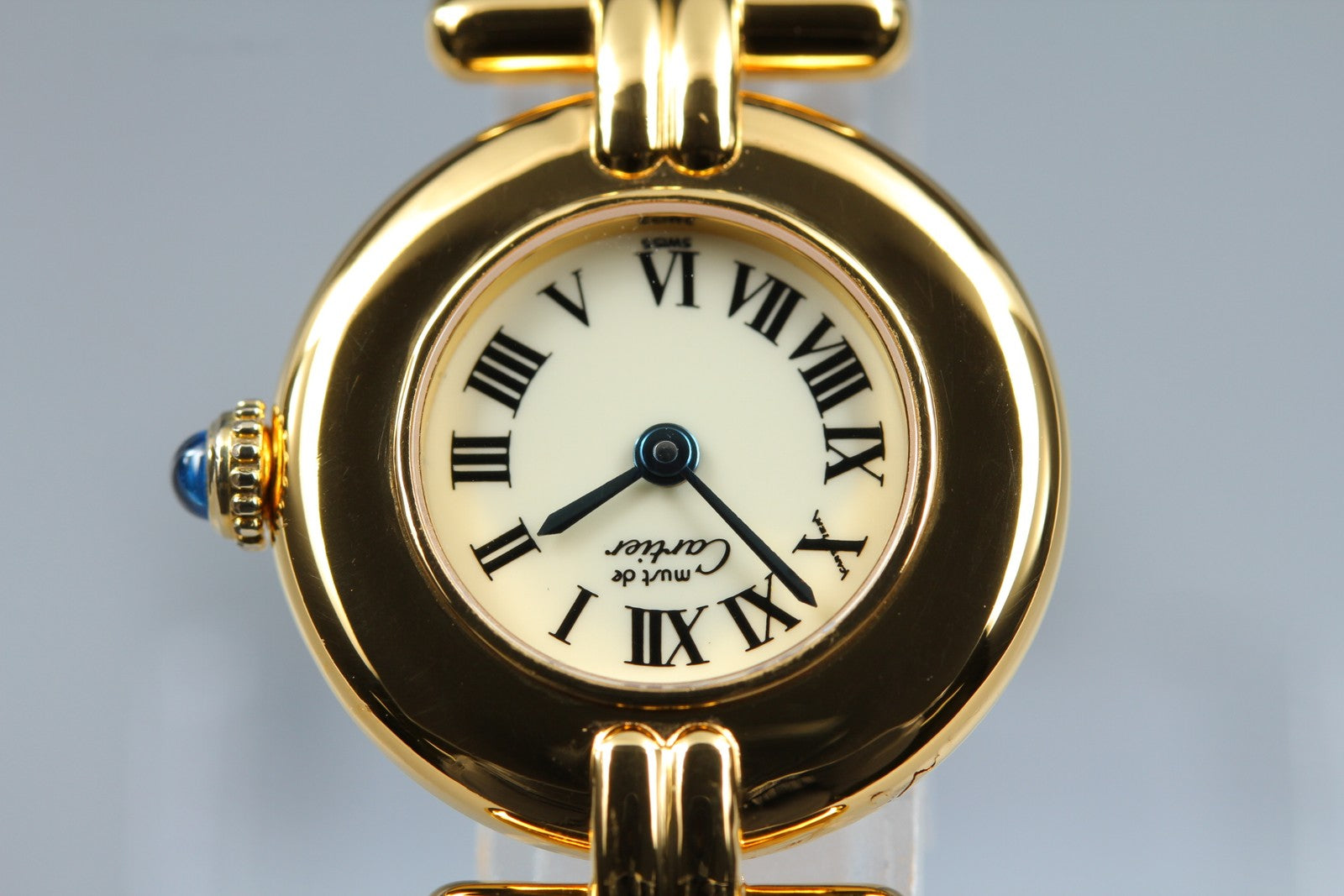 Vintage Cartier Must Colisee Vermeil 590002 Brown 23mm Women's Quartz Watch