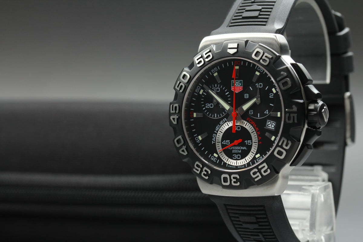 New Batt TAG HEUER Formula 1 CAH1110 Quartz Chronograph Men's Watch 41mm JAPAN