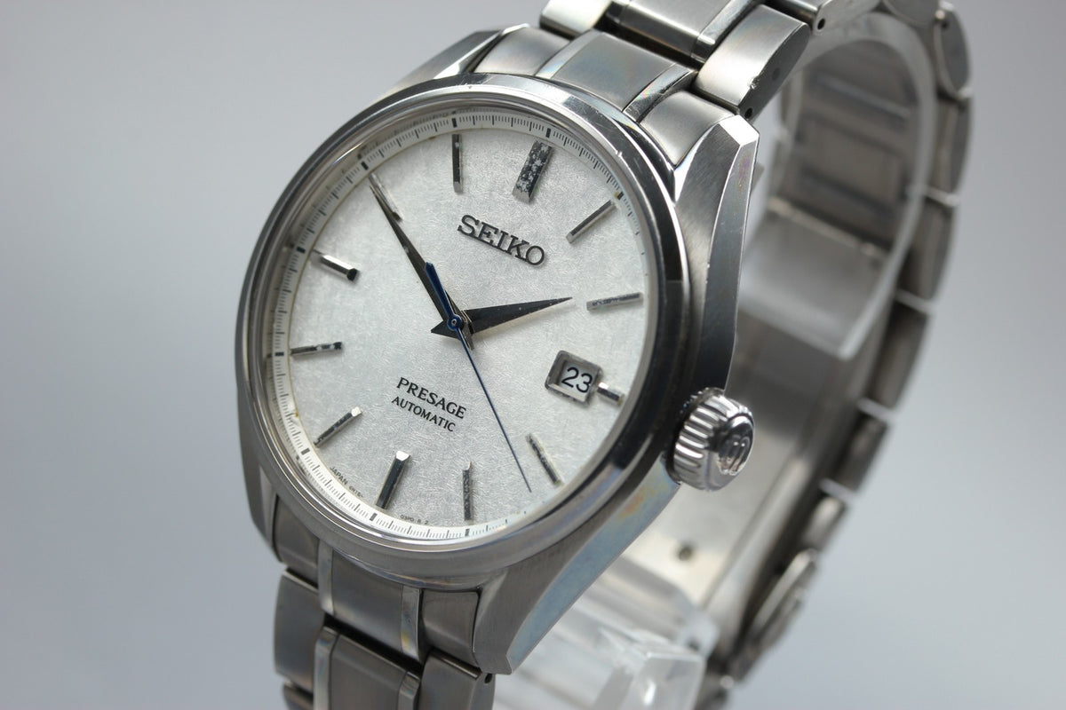 SEIKO PRESAGE 6R15-04A0 SARX055 White Snowflake Titanium AT Men's Watch JAPAN