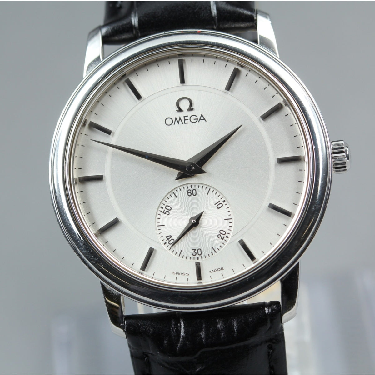 OMEGA De Ville Prestige 4520.31 Hand Winding Silver Dial Men's Watch 34mm JAPAN
