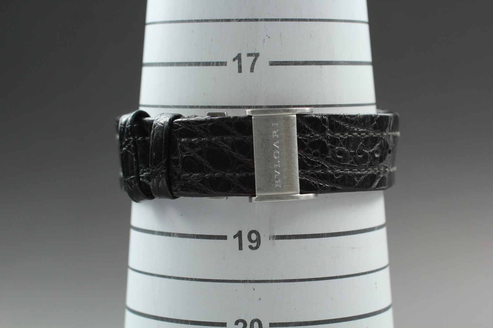 Exc+5*Box BVLGARI Elgon EG35SCH Black Dial Automatic Men's Watch 35mm From JAPAN