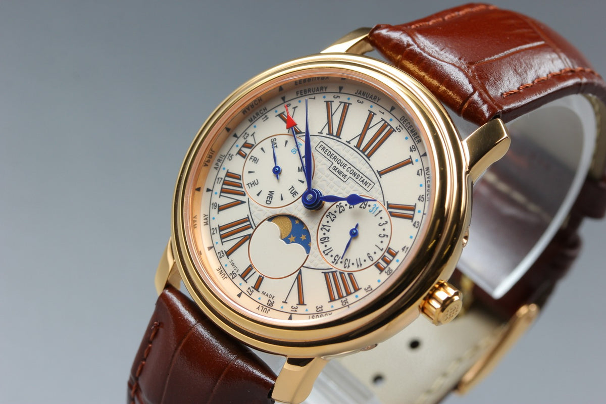 Overhauled FREDERIQUE CONSTANT FC-270X3P4/5/6 Quartz Men's Watch 38mm From JAPAN