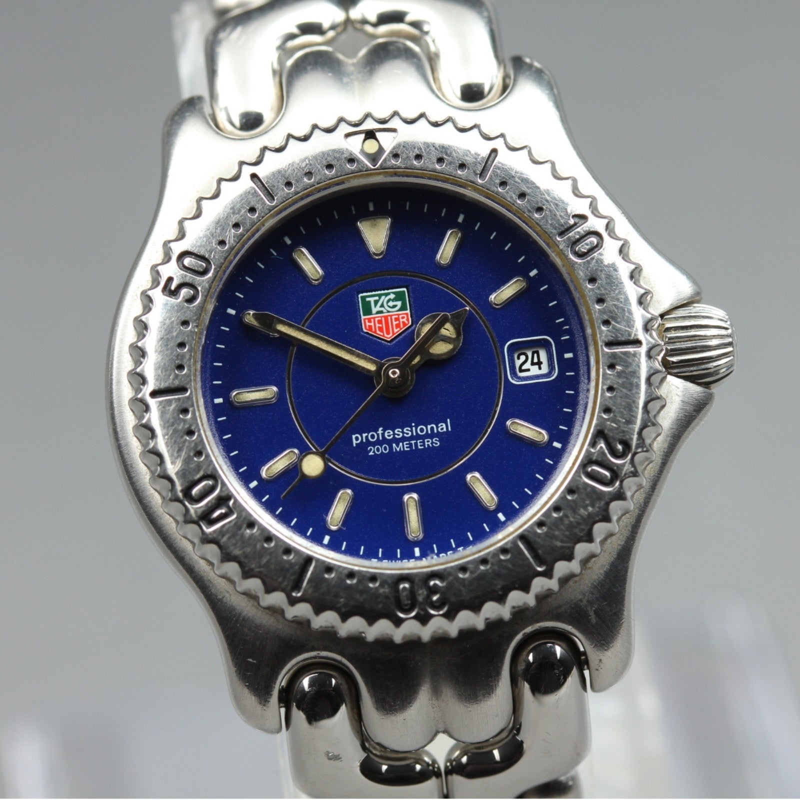Vintage TAG Heuer SEL WG131A Quartz Blue Dial Women's Watch 28mm JAPAN
