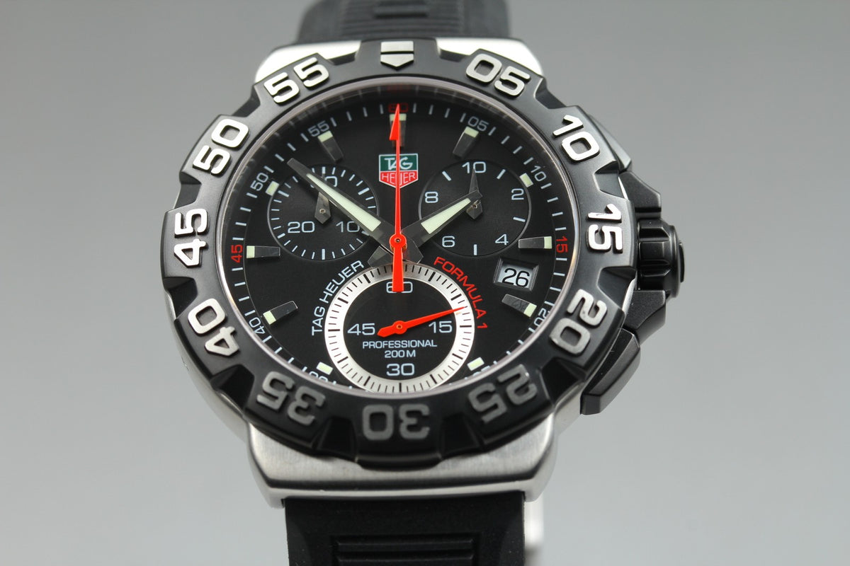 New Batt TAG HEUER Formula 1 CAH1110 Quartz Chronograph Men's Watch 41mm JAPAN