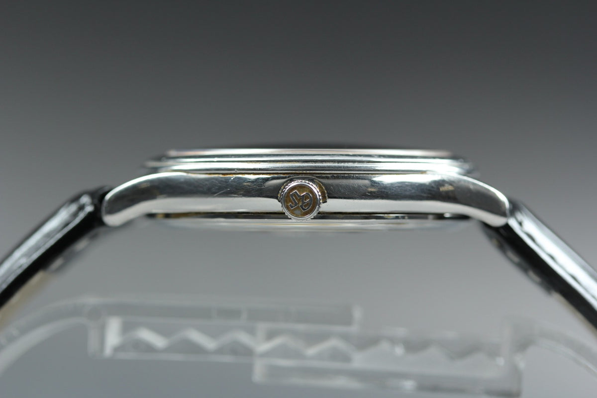 New Batt SEIKO Grand Seiko 8J55-0A10 Quartz Champagne Men's Watch 34mm JAPAN