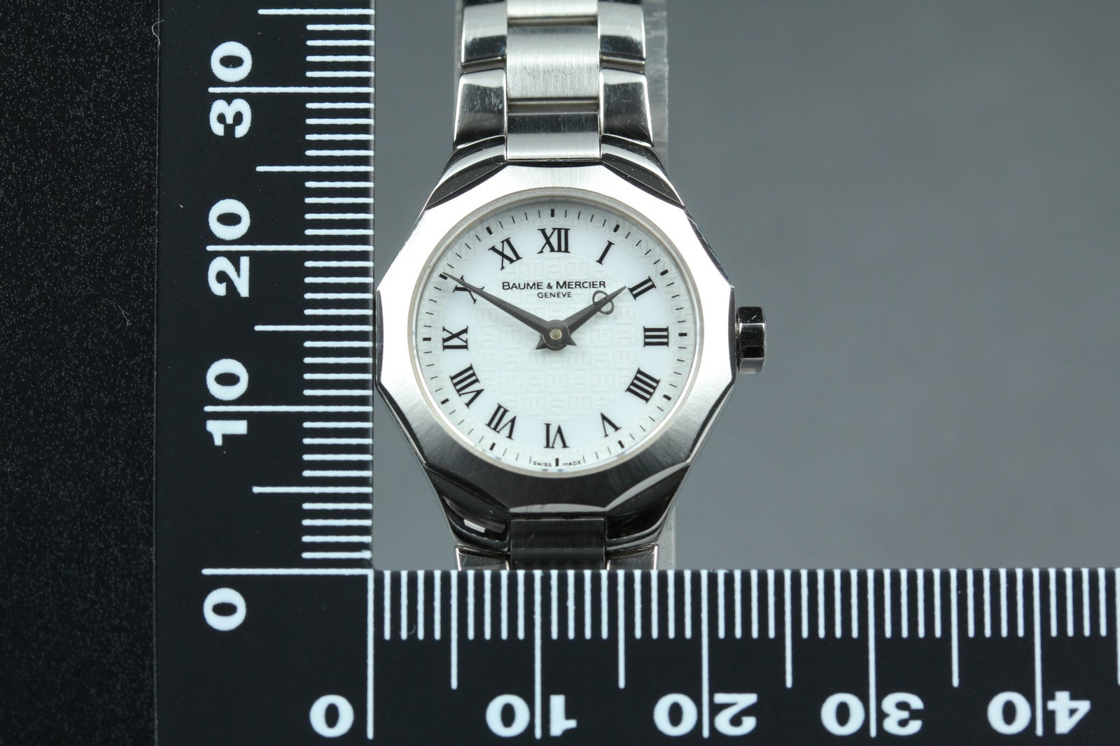 BAUME&MERCIER Riviera 65505 Quartz White Dial Women's Watch 22mm JAPAN Box
