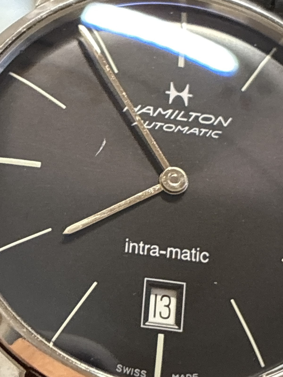 Hamilton Intra-Matic H384551 Black Automatic Men's Watch 38mm JAPAN Box