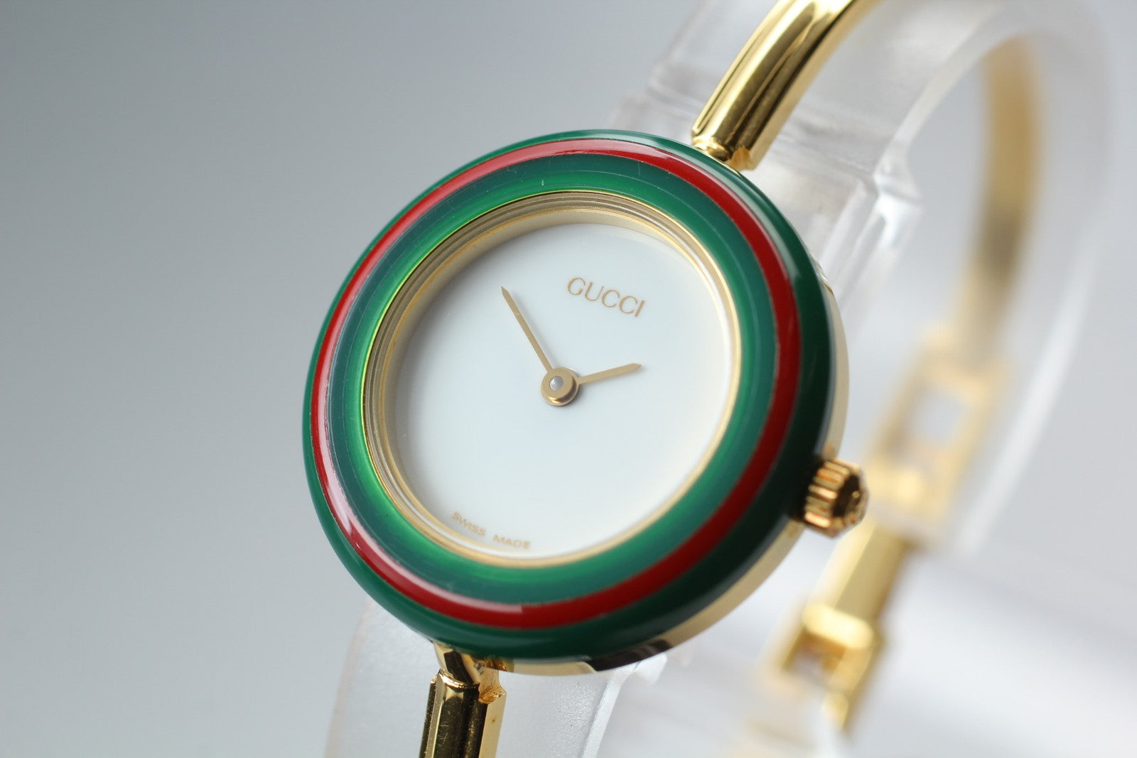 New Batt Vintage GUCCI change bezel 11/12.2 Quartz Women's Watch 25mm JAPAN Box