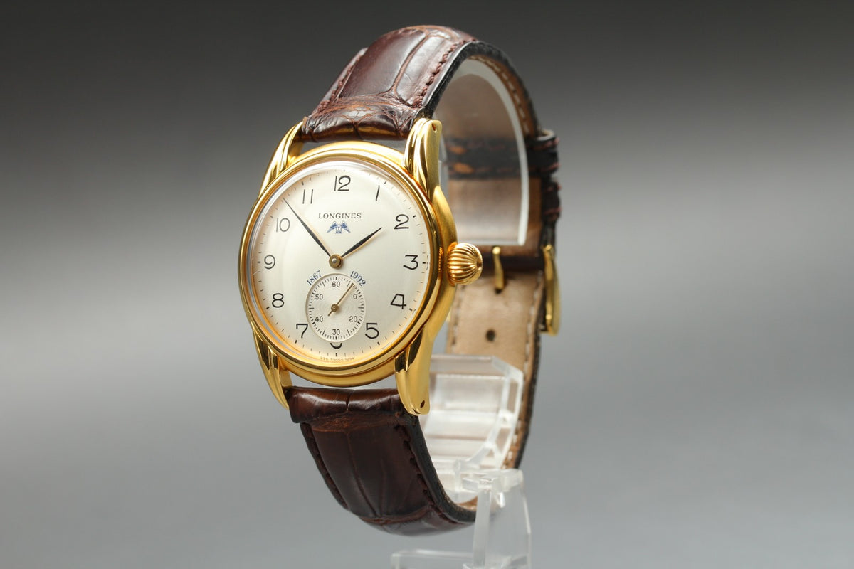 Vintage LONGINES 125th Anniversary 5254 Manual Small Seconds Men's Watch 33mm JP