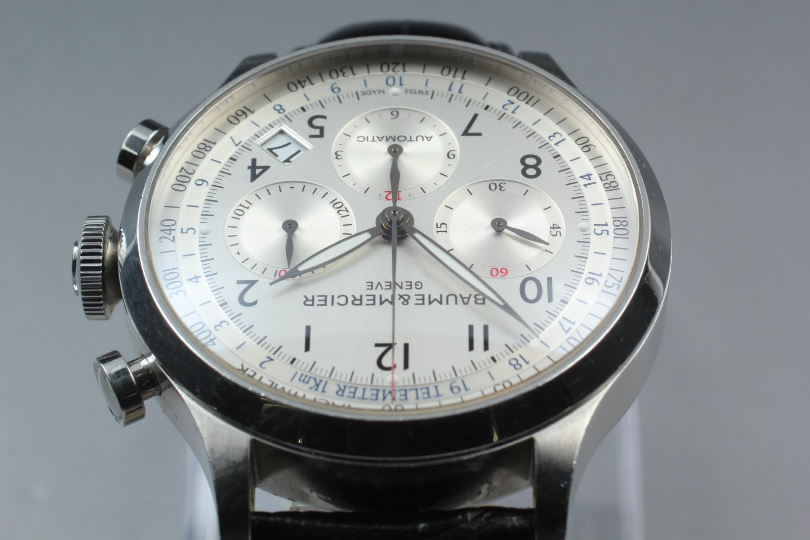 BAUME&MERCIER Capeland 65716 Automatic Chronograph Date Men's Watch 44mm Exc+5