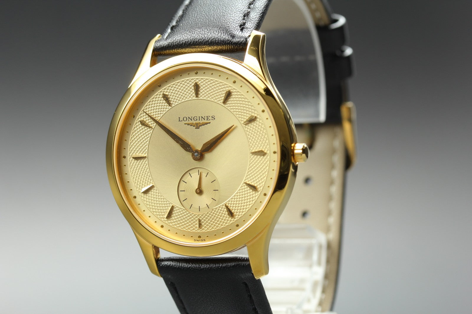 New Batt LONGINES La Grand Classic L4.706.2 Gold Quartz Men's Watch 36mm JAPAN