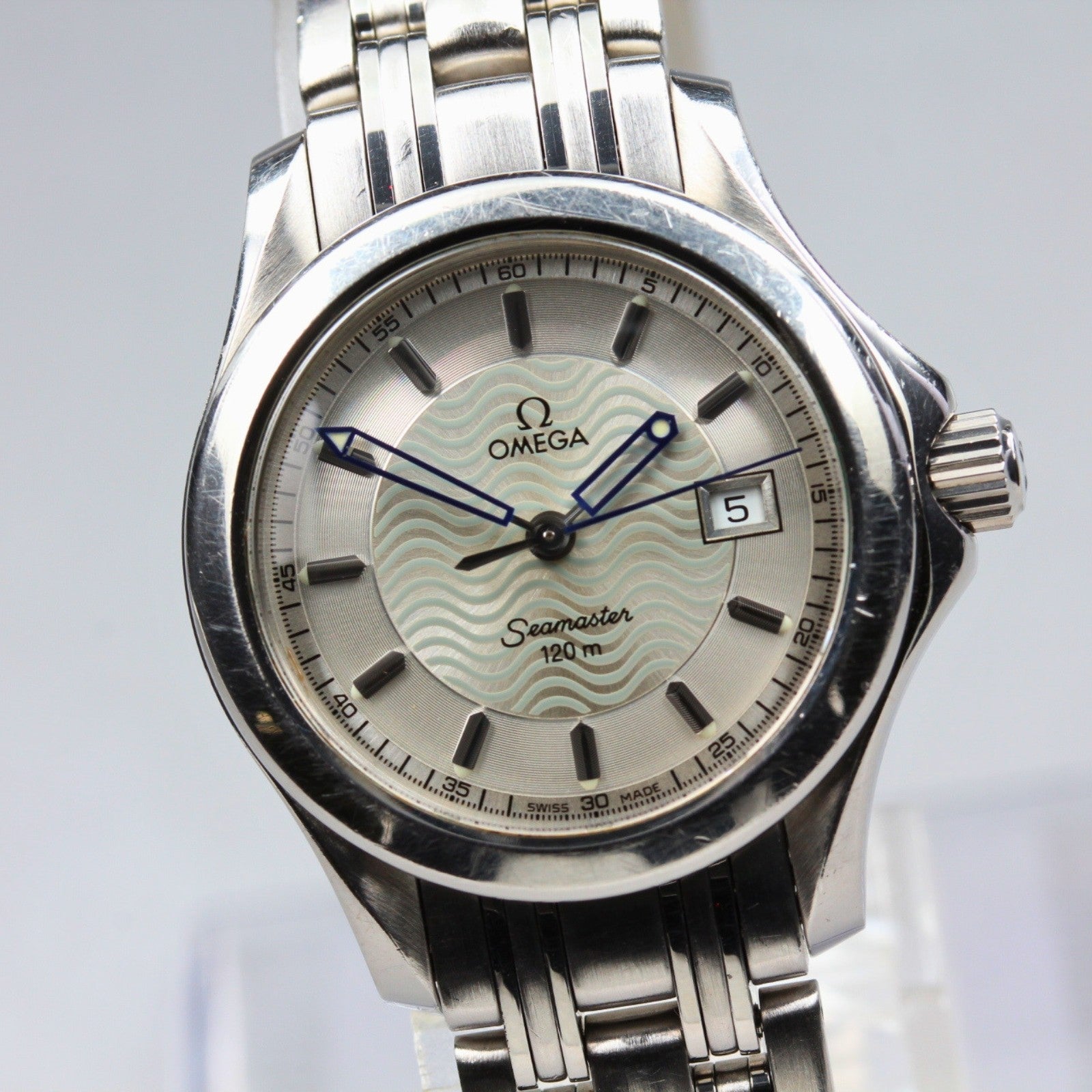 OMEGA Seamaster 2571.31 Quartz Silver Dial Women's Watch 29mm JAPAN Box