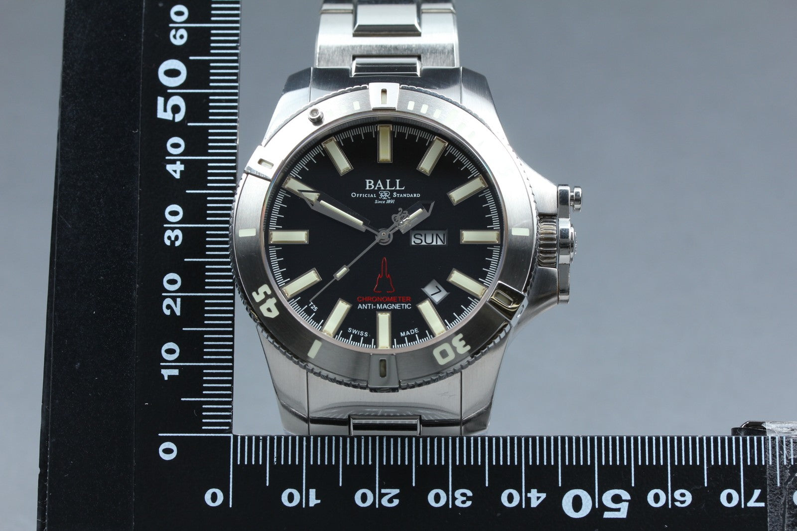 Exc+5*Box BALL Engineer Hydrocarbon DM2036A Black Automatic Men's Watch 44mm JP
