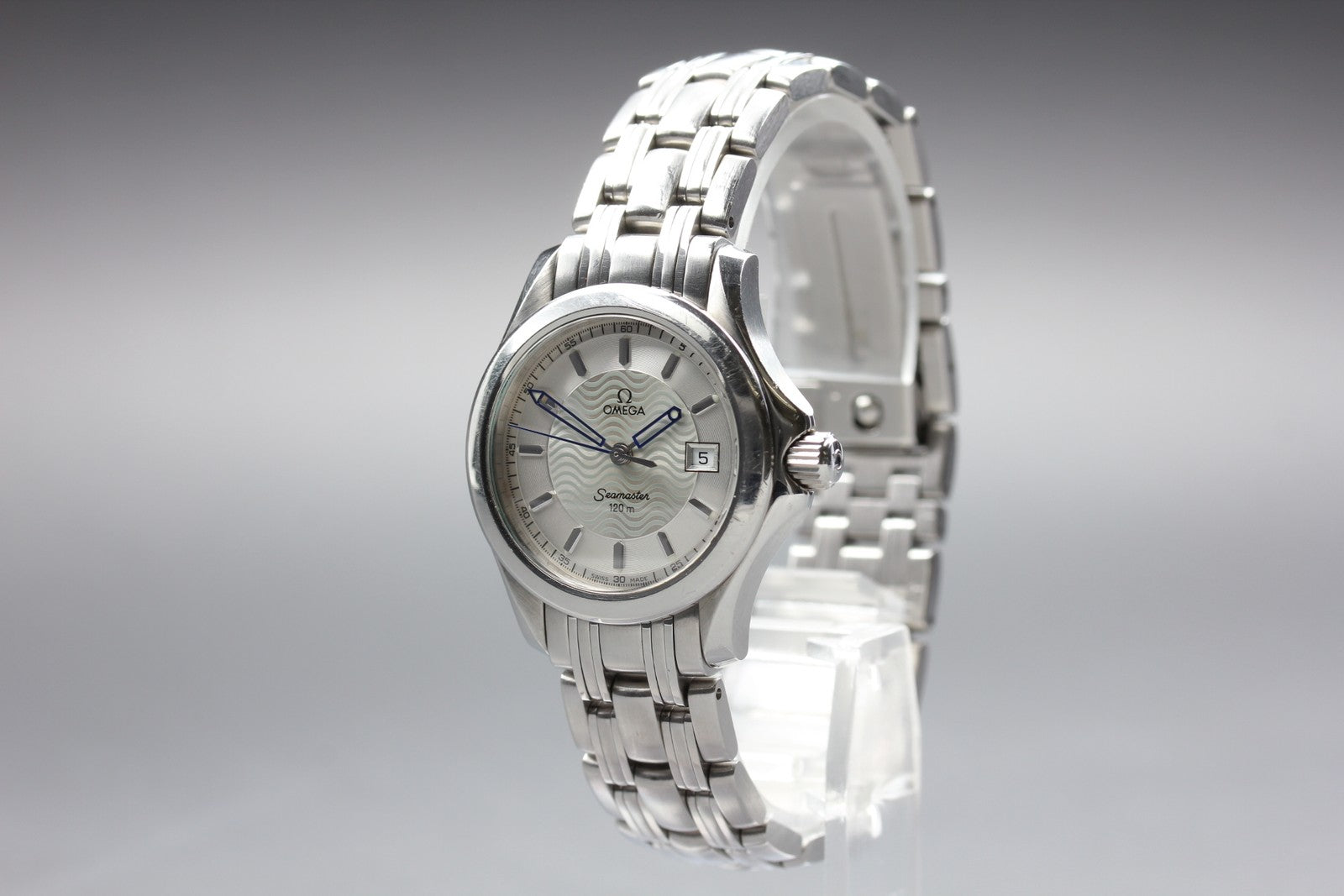 OMEGA Seamaster 2571.31 Quartz Silver Dial Women's Watch 29mm JAPAN Box