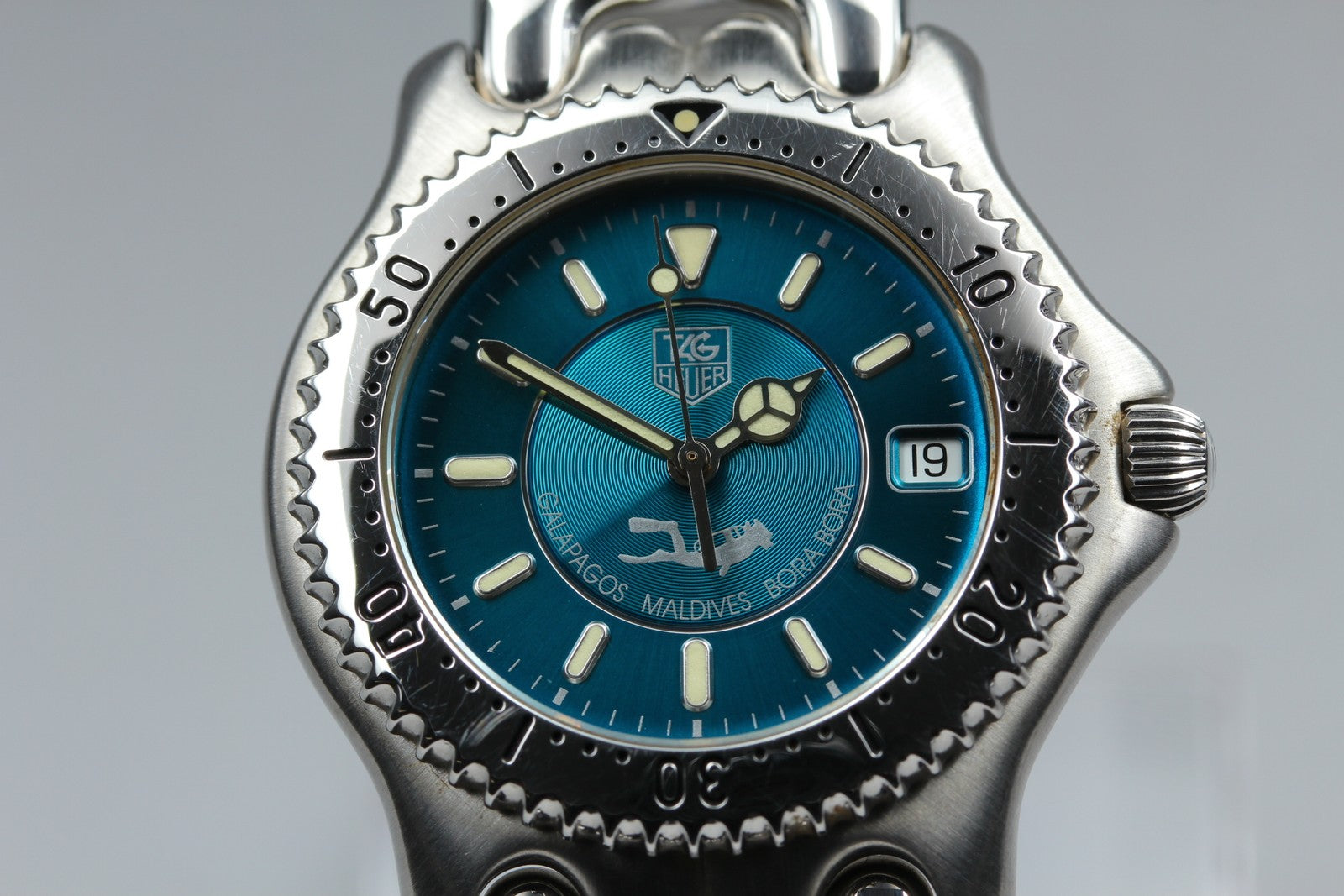 Rare Limited Edition TAG HEUER SEL WG111K Quartz Green Men's Watch 36mm JP Box