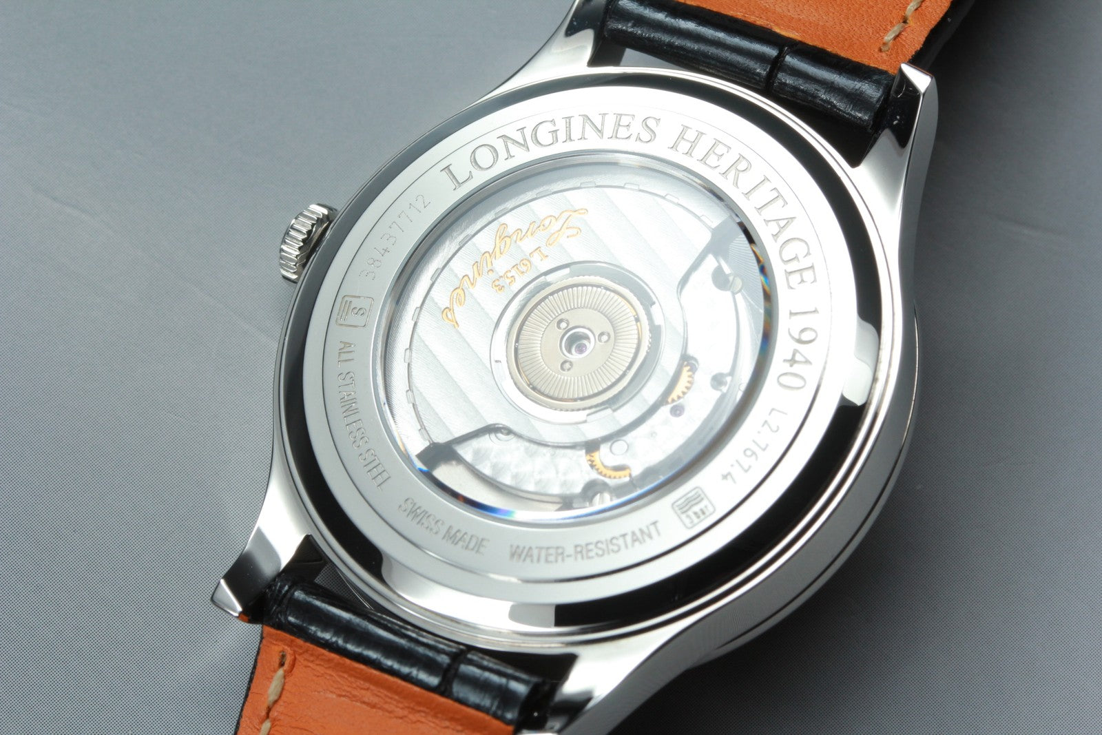 LONGINES Heritage 1940 L2.767.4 Automatic Black Men's Date Watch 39mm JP N MINT