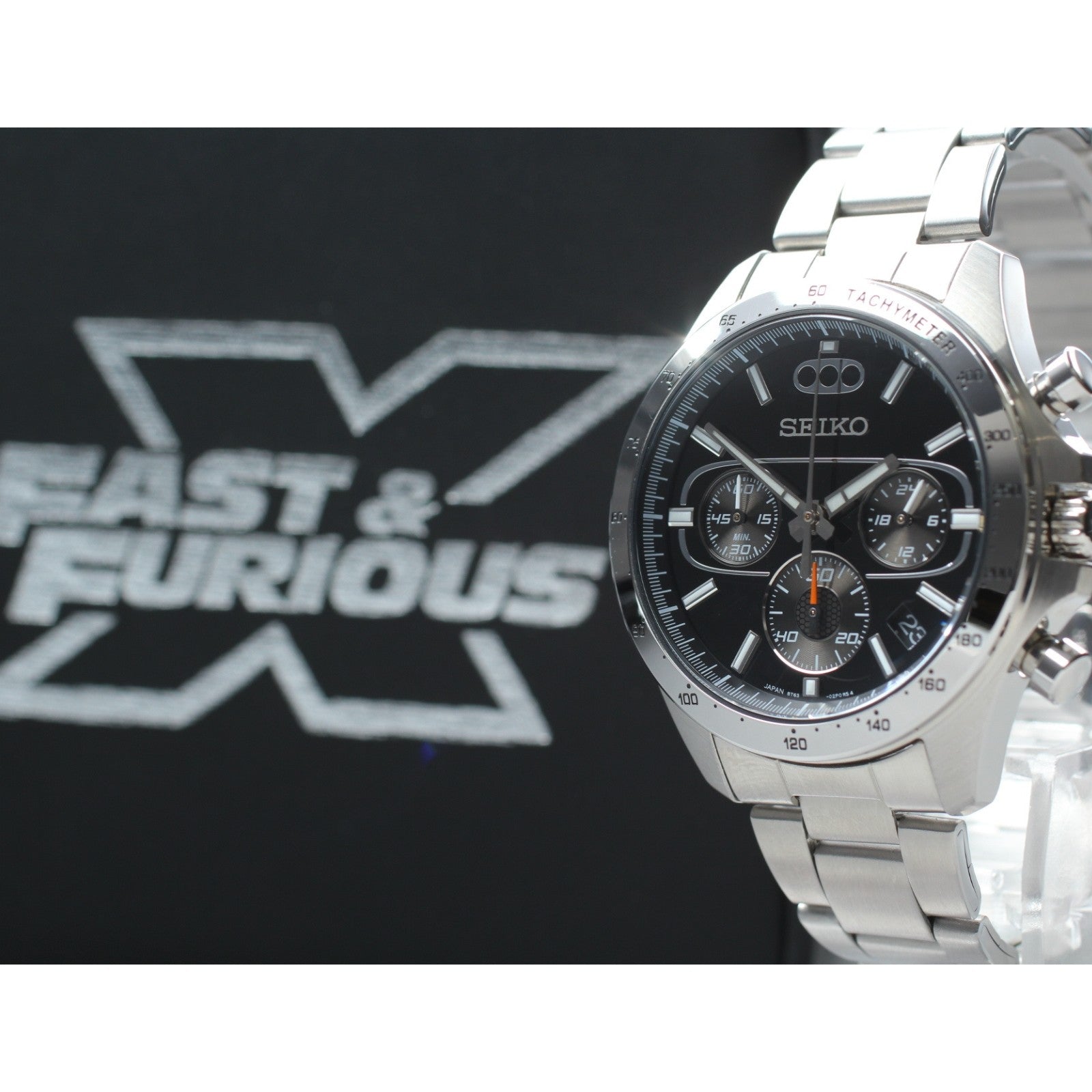 SEIKO × FAST & FURIOUS Limited Edition 2000 8T63-02S0 Quartz Men's Watch 40mm JP