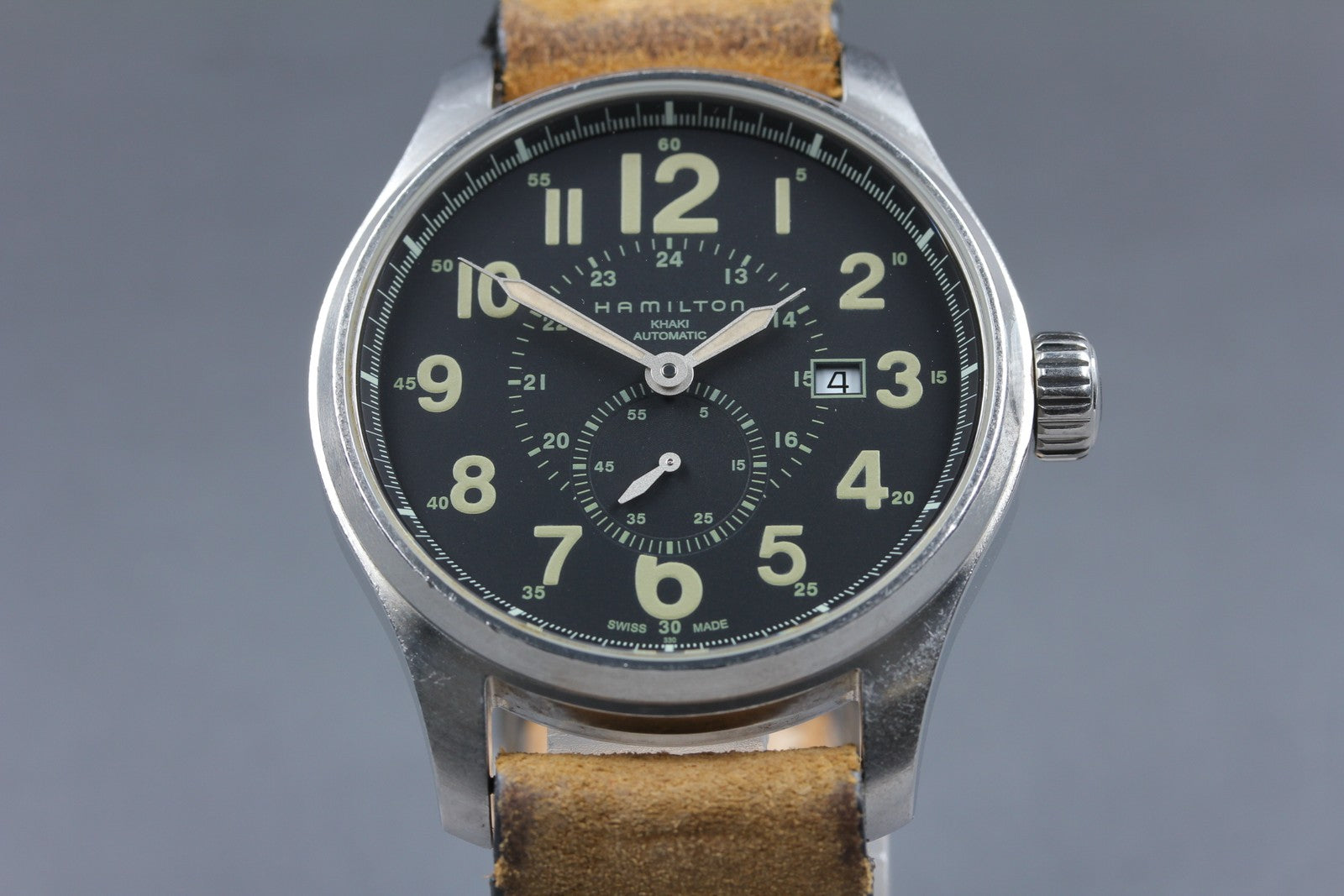 Hamilton Khaki Field H706550 H600708101 Automatic Black Men's Watch 43mm Exc+5