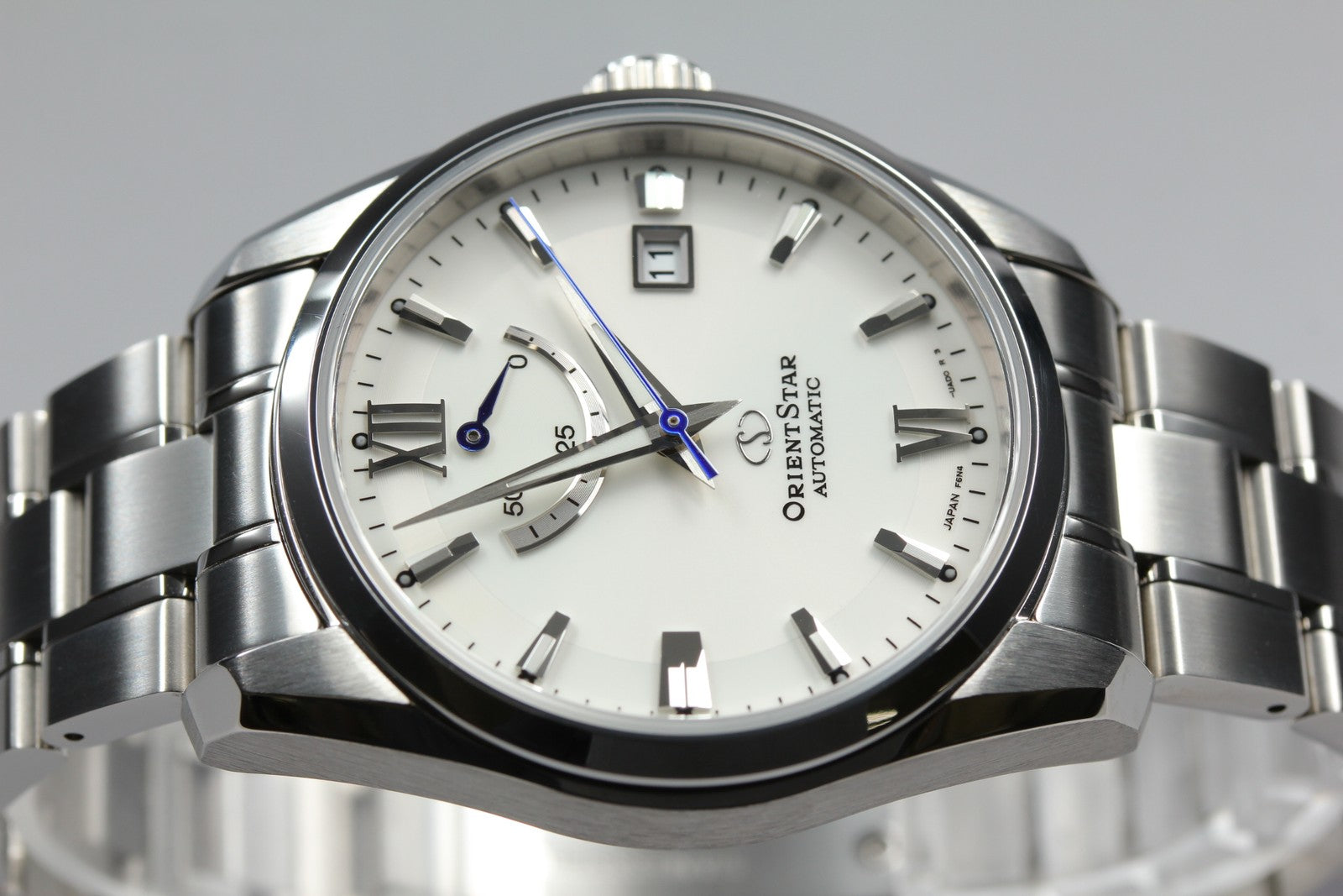 N MINT*Box Orient Star F6N4-UAD0 Power Reserve White Automatic Men's 38mm JAPAN
