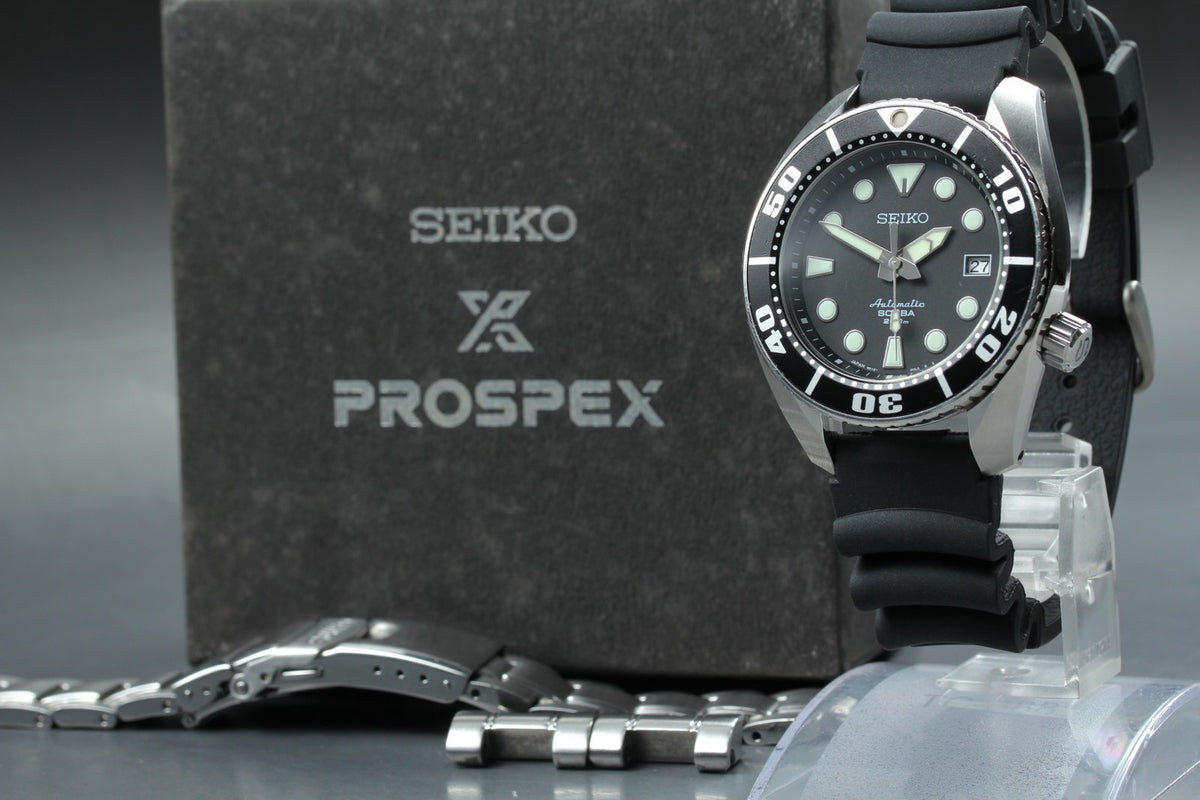 SEIKO Prospex 6R15-00G0 Black Automatic Date Men's Watch 45mm JAPAN