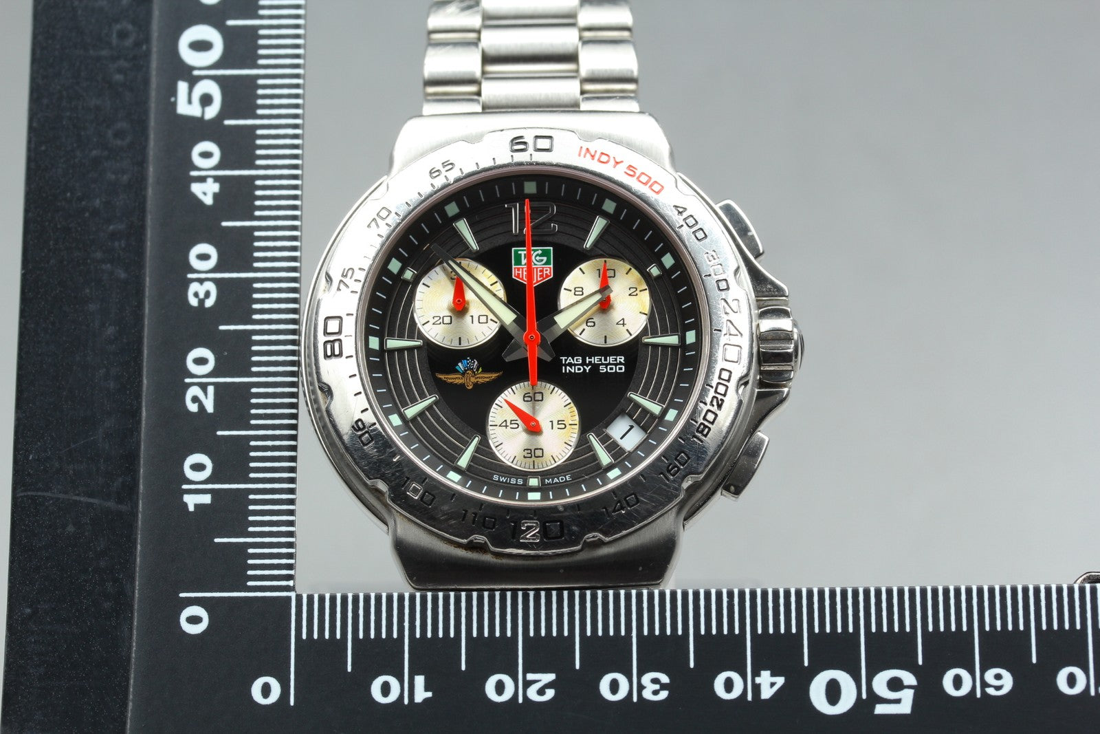 TAG HEUER Formula 1 Indy 500 CAC111B-0 Quartz Black Men's Watch 41mm JAPAN Exc+5