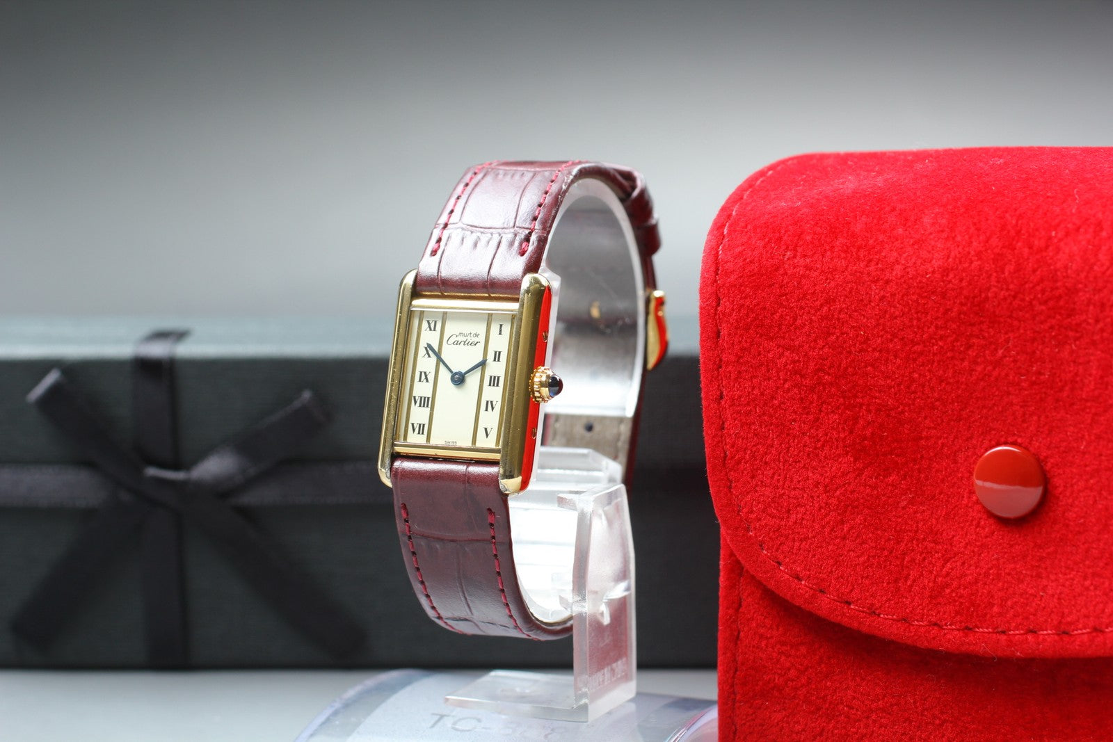 Vintage Cartier Must de Cartier Tank 5057001 SM 20mm Women's Quartz Watch