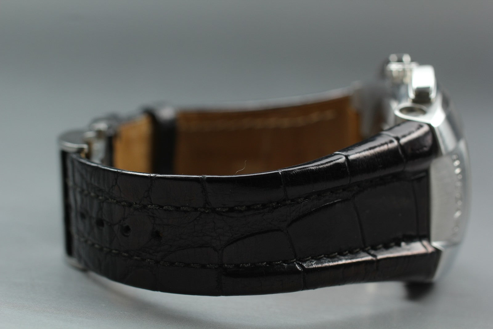 Exc+5*Box BVLGARI Elgon EG35SCH Black Dial Automatic Men's Watch 35mm From JAPAN