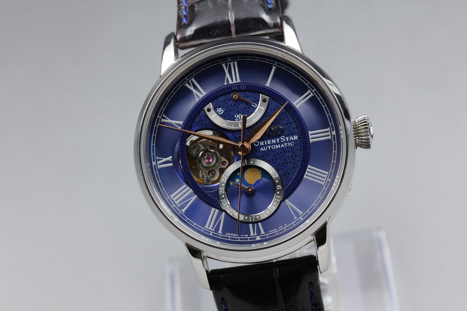 ORIENT Star Mechanical Moonphase RK-AM0006L Automatic Men's Watch 41mm JAPAN