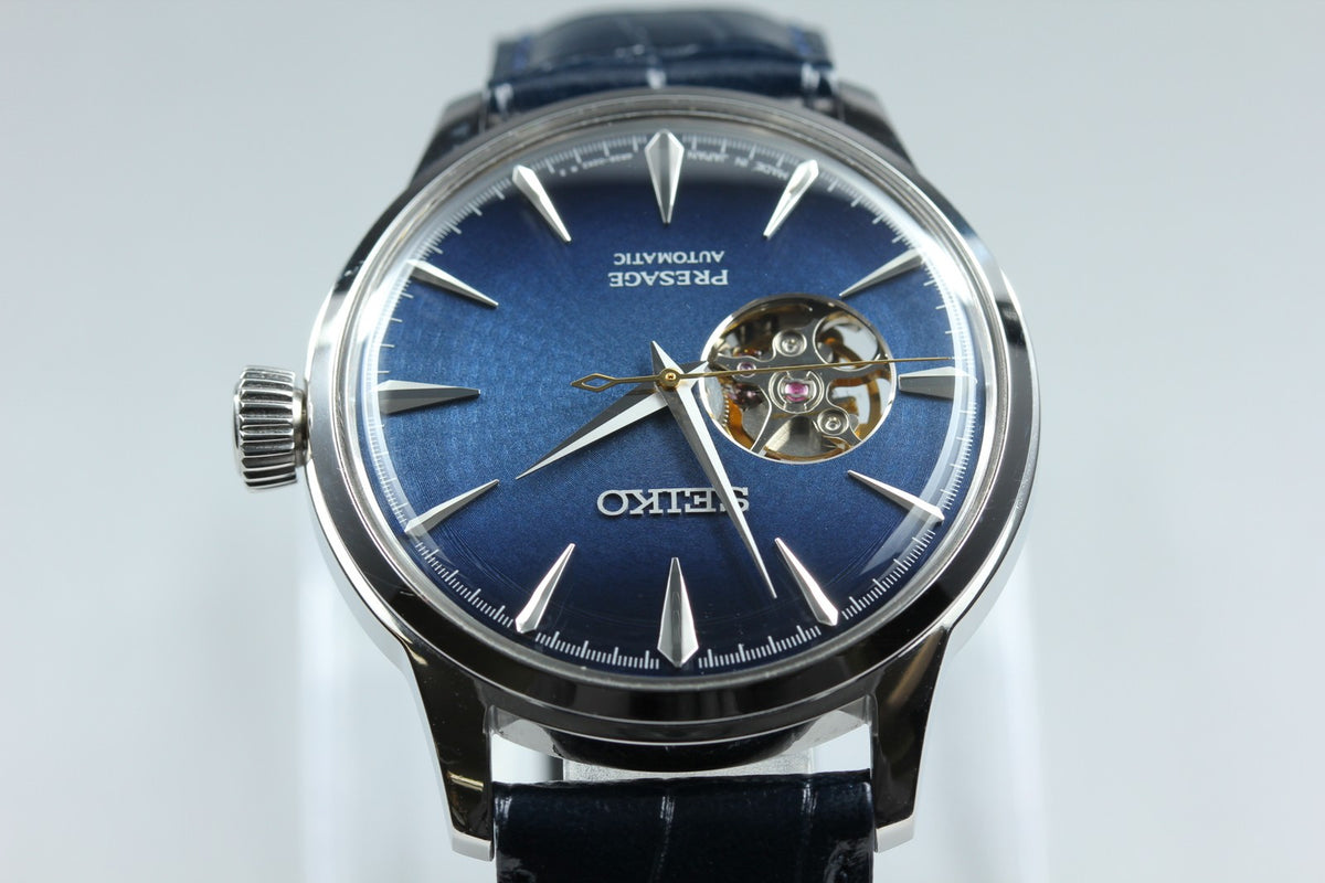 SEIKO Presage 4R38-01N0 SARY155 Automatic Blue Open heart Men's Watch 40mm JP