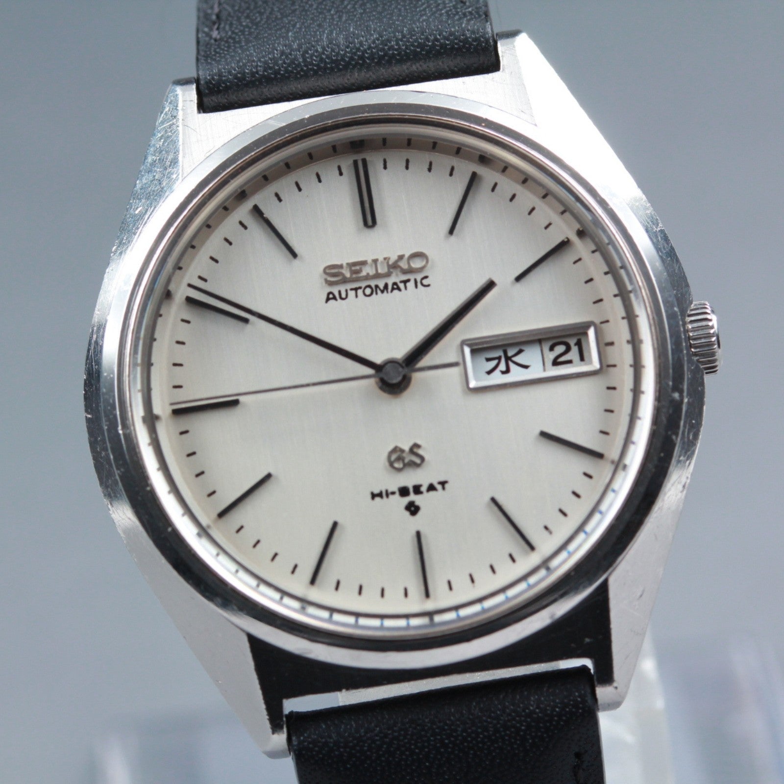 overhauled SEIKO Grand Seiko GS 5646-7010 Silver Manual Men's Watch 35mm JAPAN