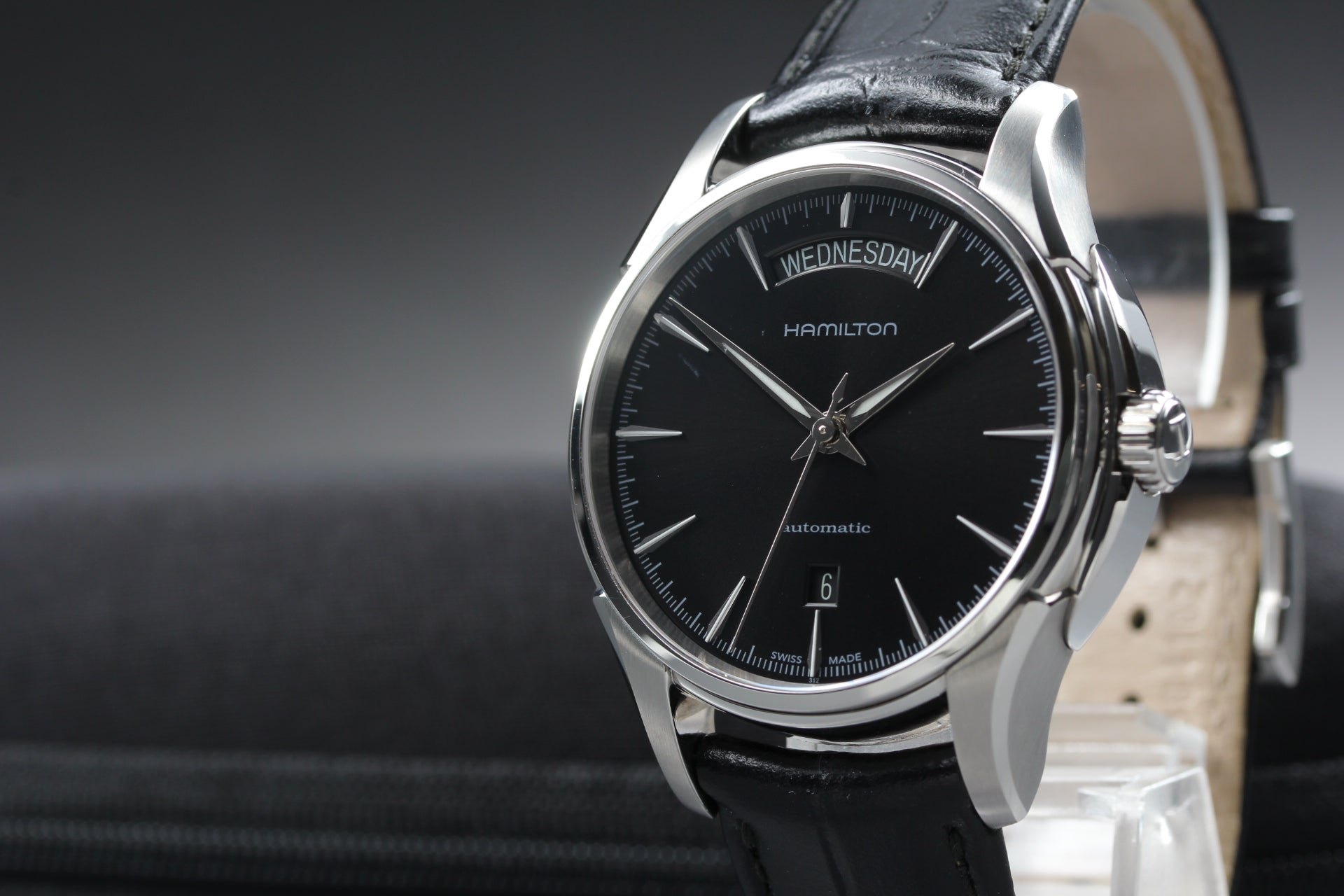 HAMILTON Jazzmaster H325051 Black 40mm Day/Date Automatic Men's Watch
