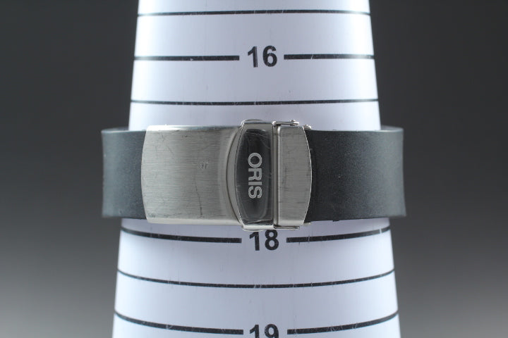 ORIS TT1 7609 Small Seconds Blue Dial Automatic Date Men's Watch 47mm From JAPAN