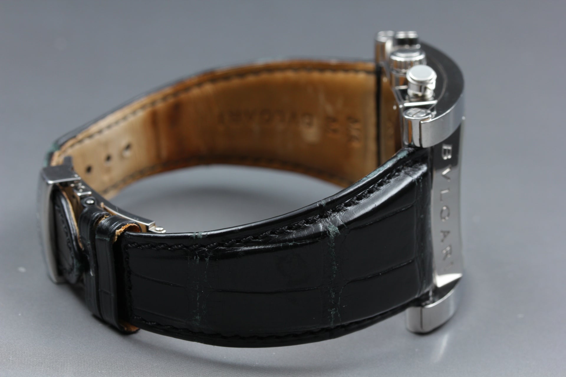 BVLGARI Assioma AA48SCH Chronograph Black 38mm Automatic Men's Watch