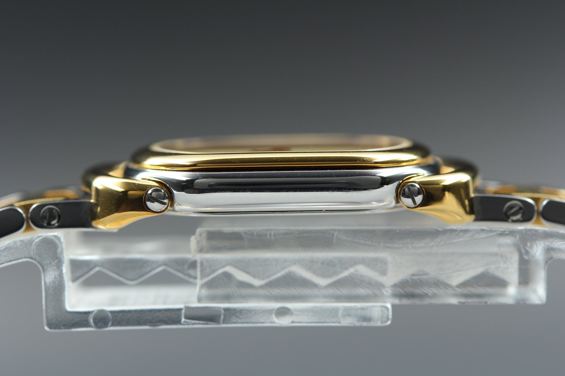 New Batt Vintage HERMES Rally RA1.240 Quartz Gold Dial Women's Watch 20mm JP Box