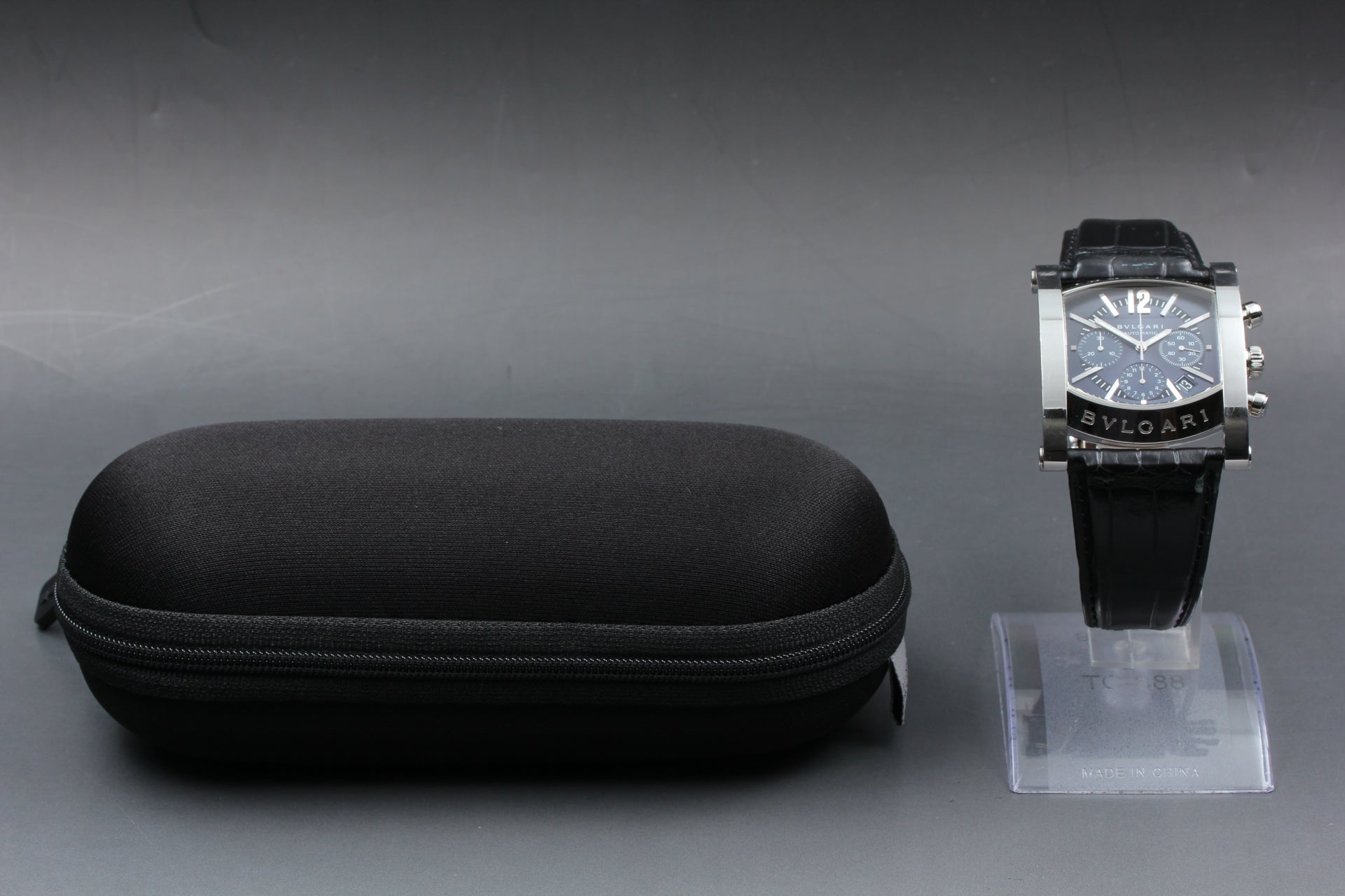 BVLGARI Assioma AA48SCH Chronograph Black 38mm Automatic Men's Watch