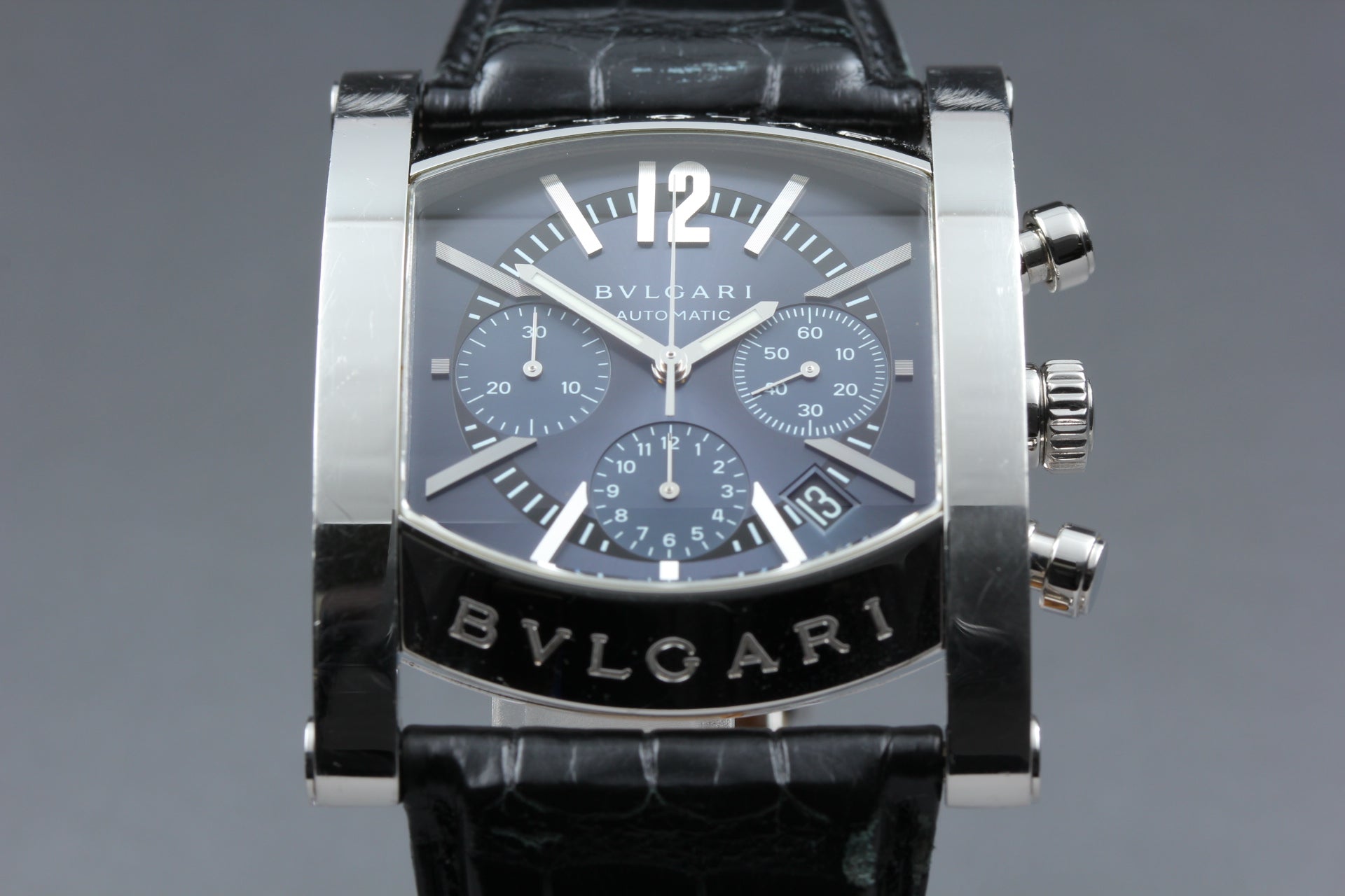 BVLGARI Assioma AA48SCH Chronograph Black 38mm Automatic Men's Watch