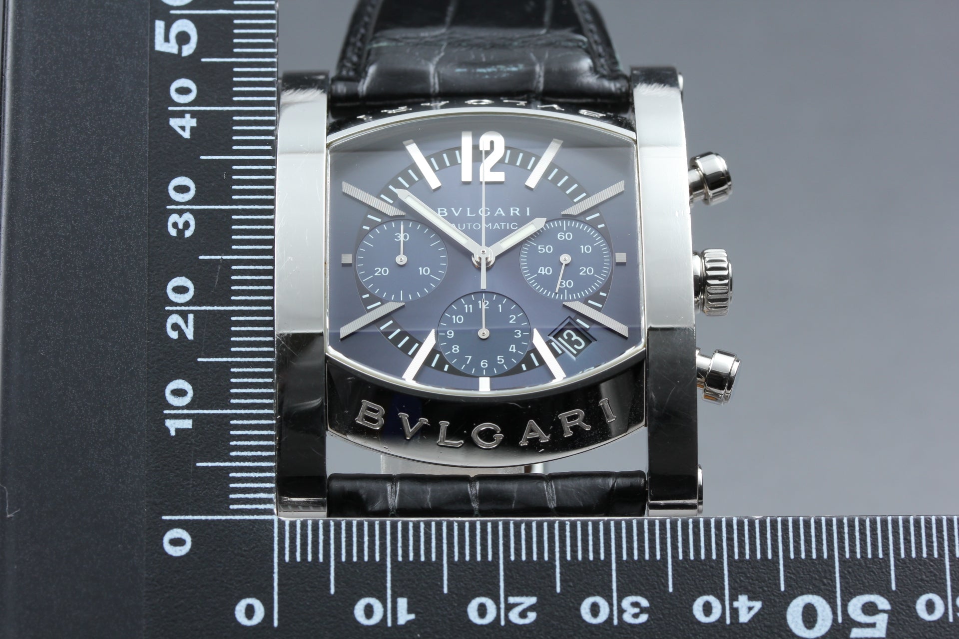 BVLGARI Assioma AA48SCH Chronograph Black 38mm Automatic Men's Watch